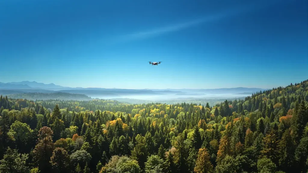 China onthult een ongelooflijke groene long met 142,6 miljard bomen gedetecteerd door laserdrone