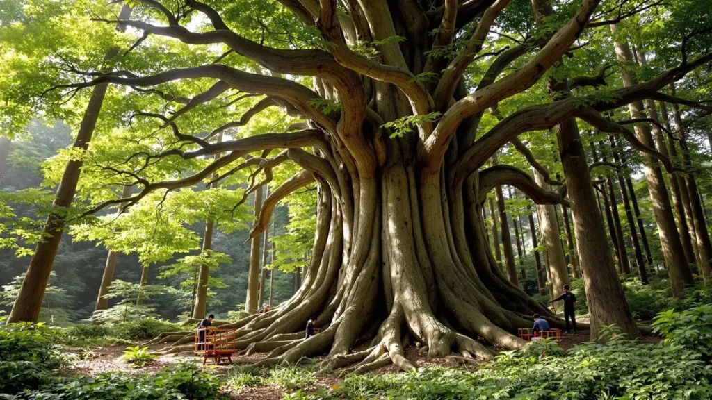 De Japanners, experts in zagen, beschermen de bomen: een harmonie tussen traditie en ecologie