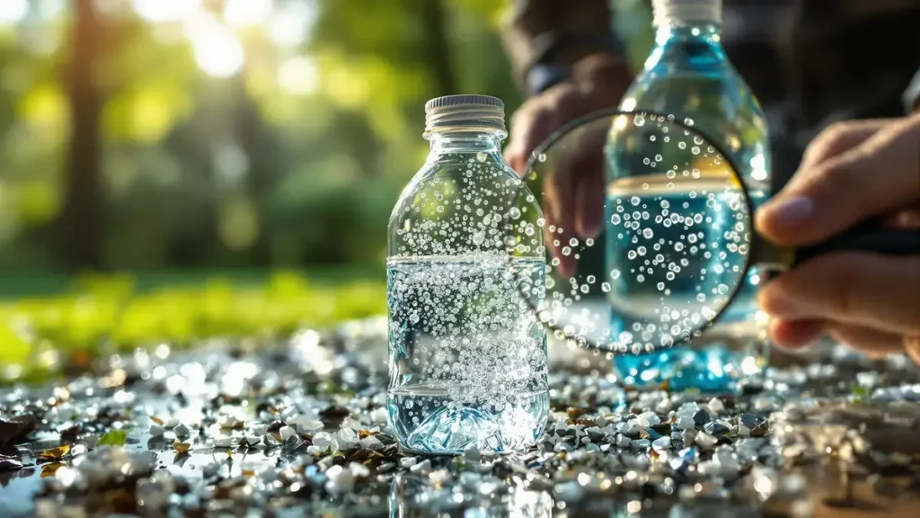 Een studie onthult dat één fles water tussen vele nul microplastics bevat, een verontrustend resultaat